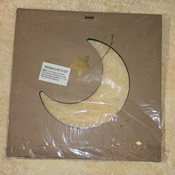 New! "I Love You To The Moon and Back" Wooden Wall Decor ( 15.5" X 15.5" ) - Picture 2 of 2